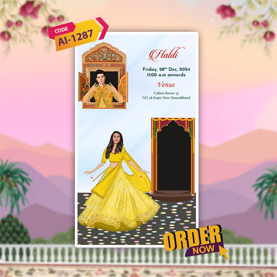 Uttarakhandi Wedding Invitation Video | Digital Invite | AI-1287
