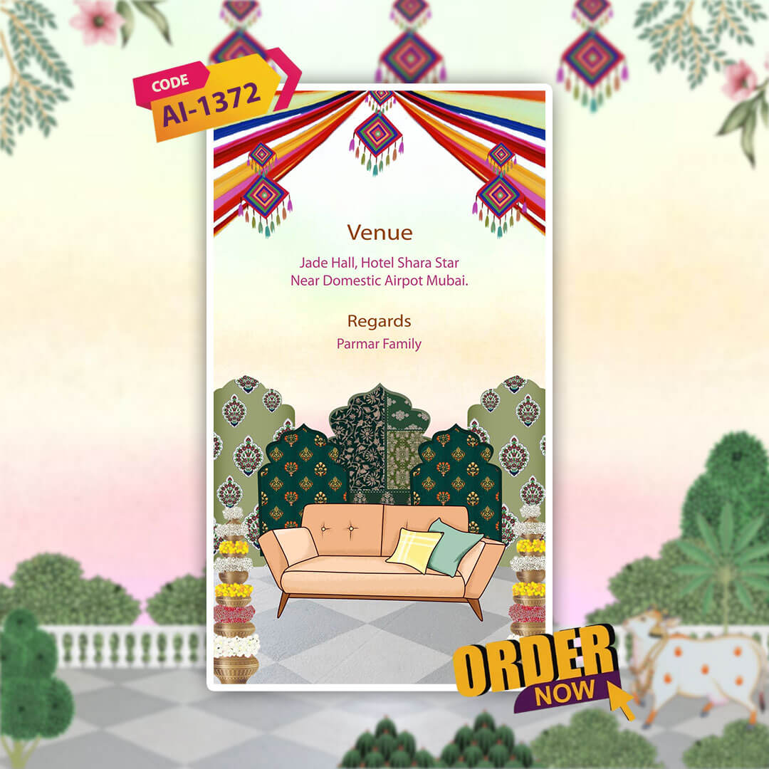 Mayra Ceremony Invitation Video | Animated Wedding Invite | AI-1372