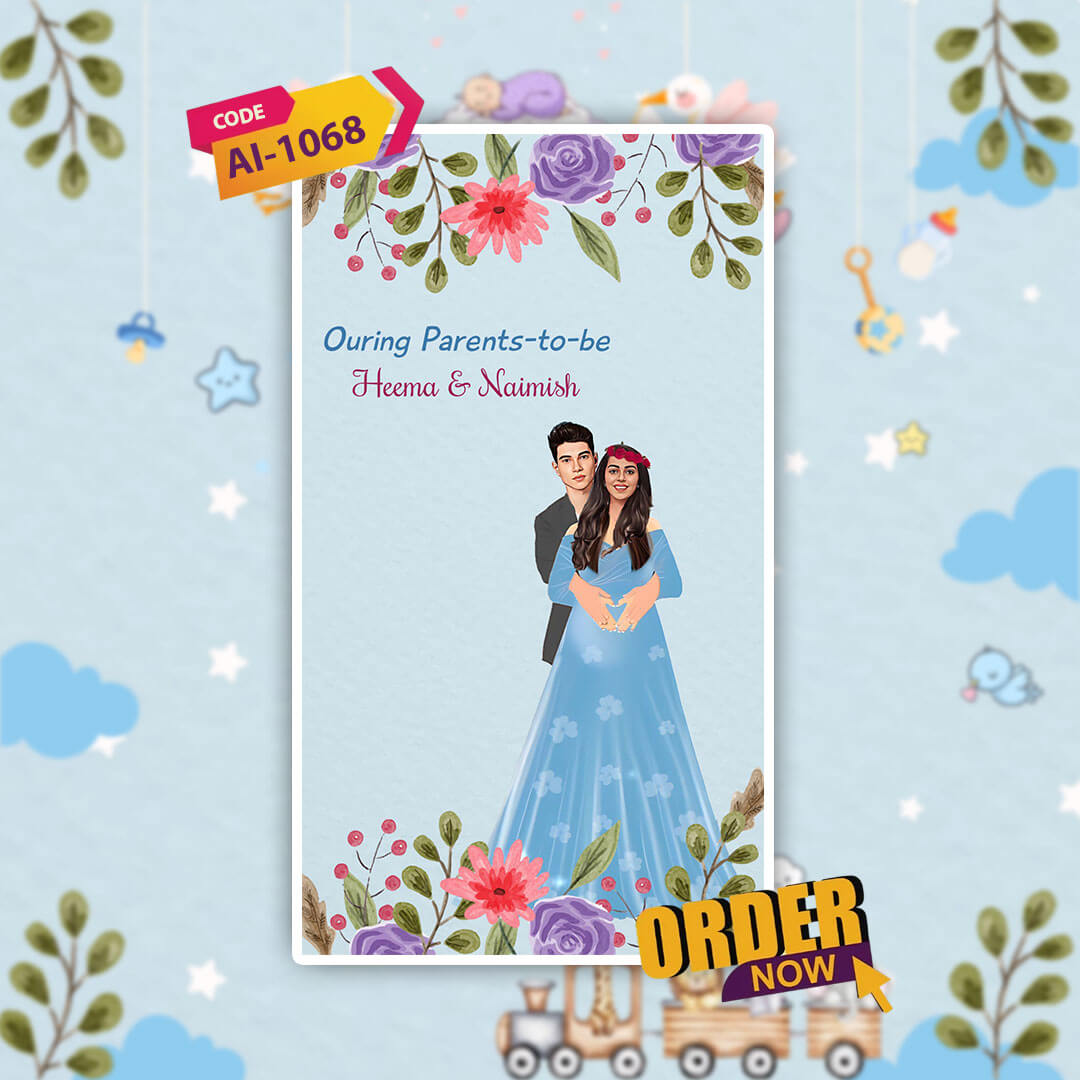 Baby Shower Invitation Video | Personalized | AI-1068