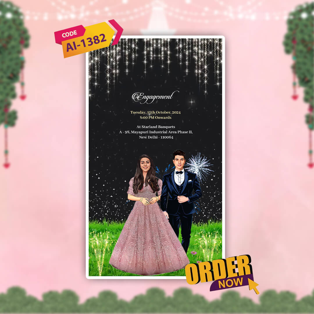 Sikh Wedding Invitation Video | Magical Theme | AI-1382