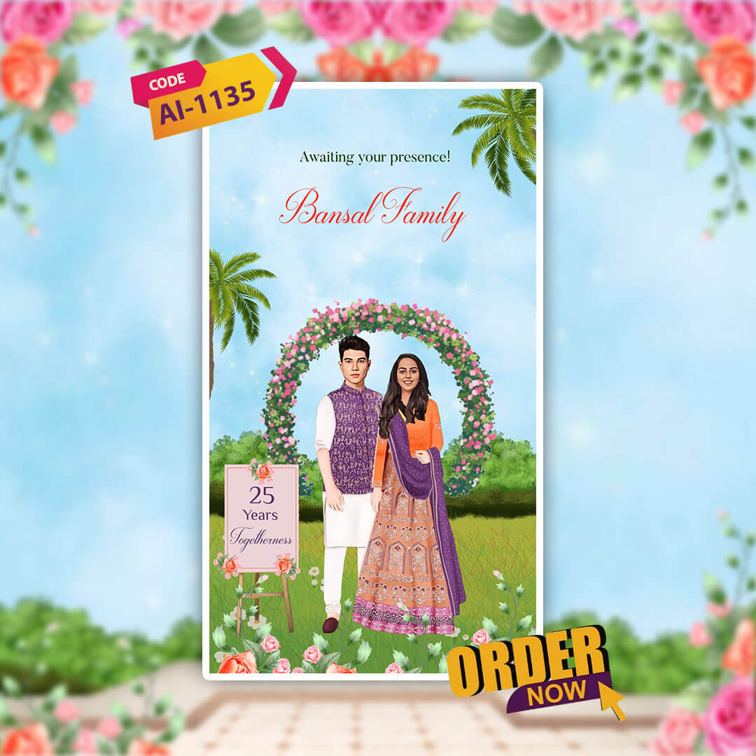 Anniversary Video Invitation | Peaceful Visuals | AI-1135