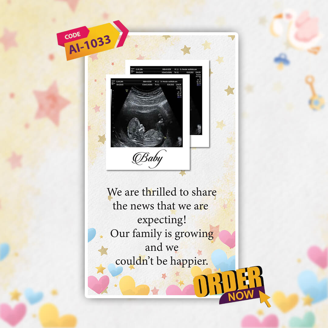 Pregnancy Video | Personalized Pregnancy Announcement | AI-1033