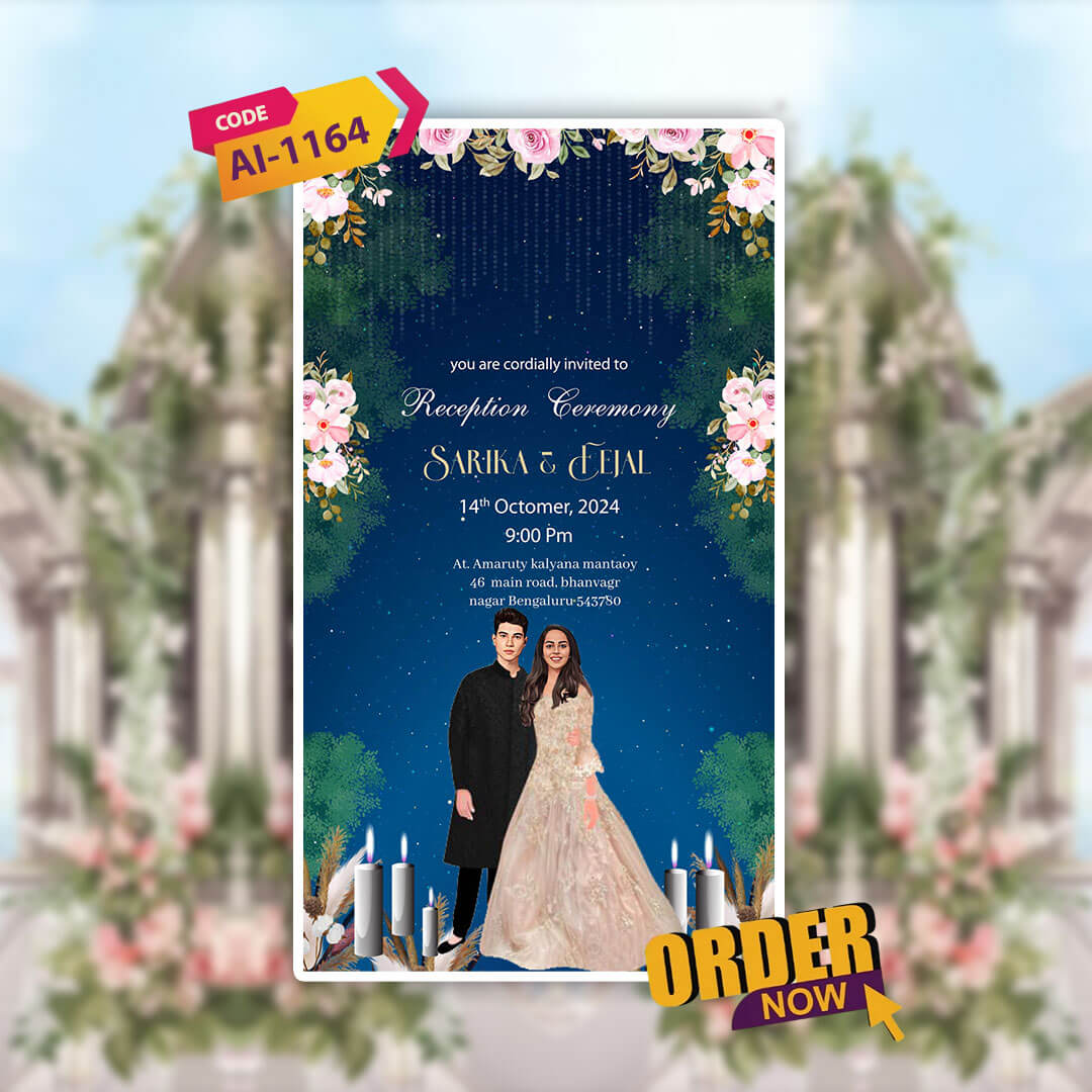 Christian Wedding Invitation Video | Elegant theme | AI-1164