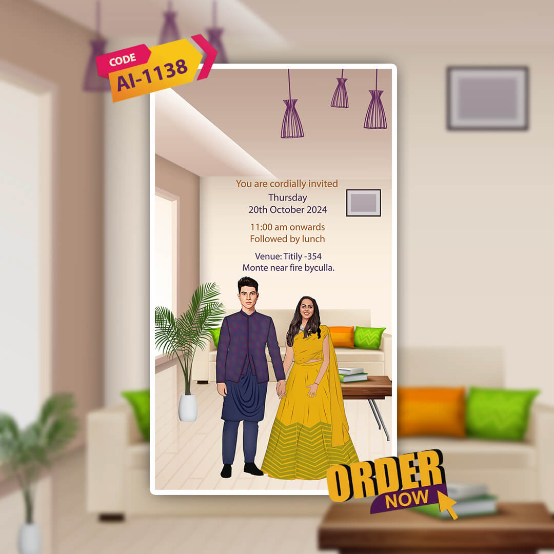 House Warming Ceremony | Elegant Minimalist Design |  AI-1138