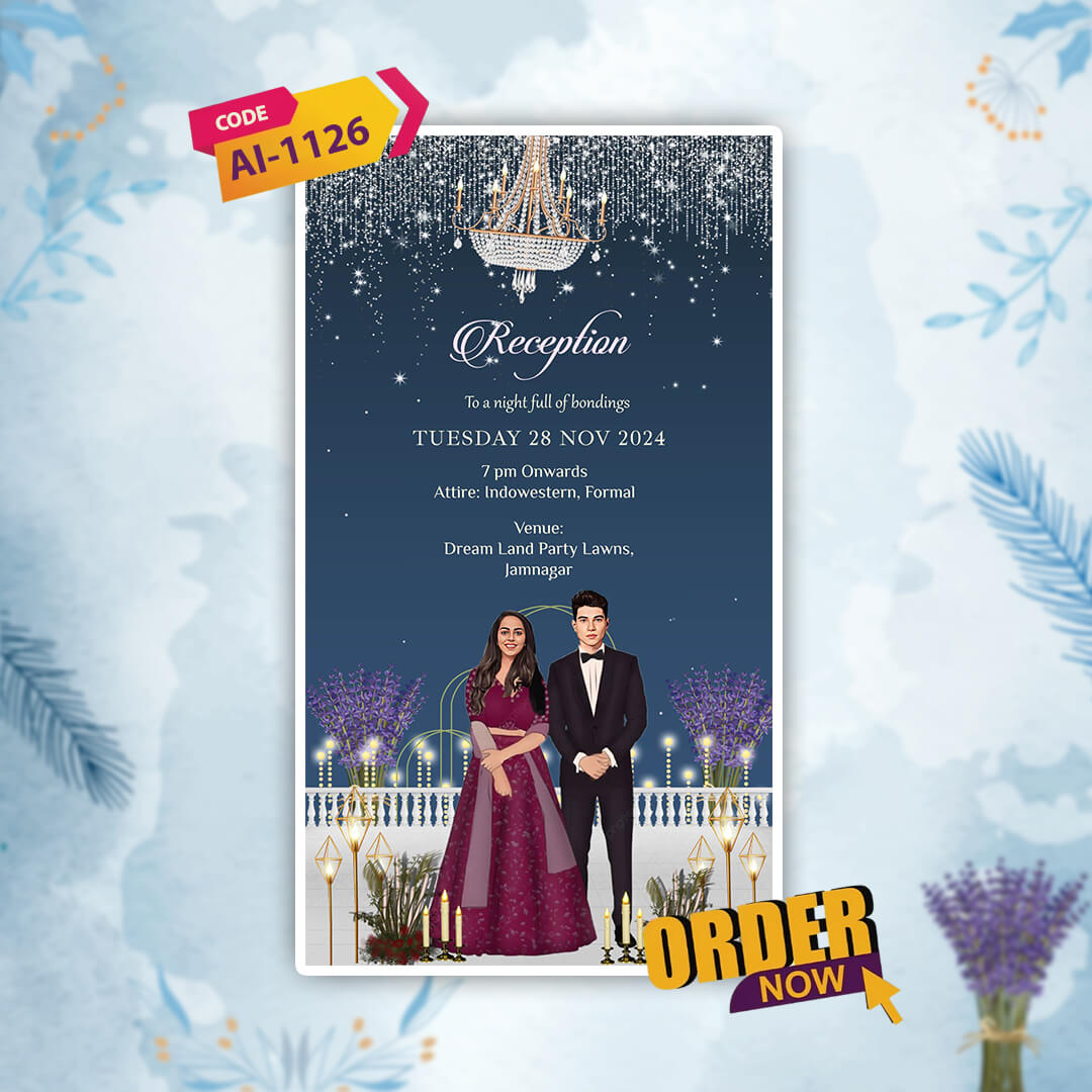 Reception Party Invitation Video | E-Invite | AI-1126