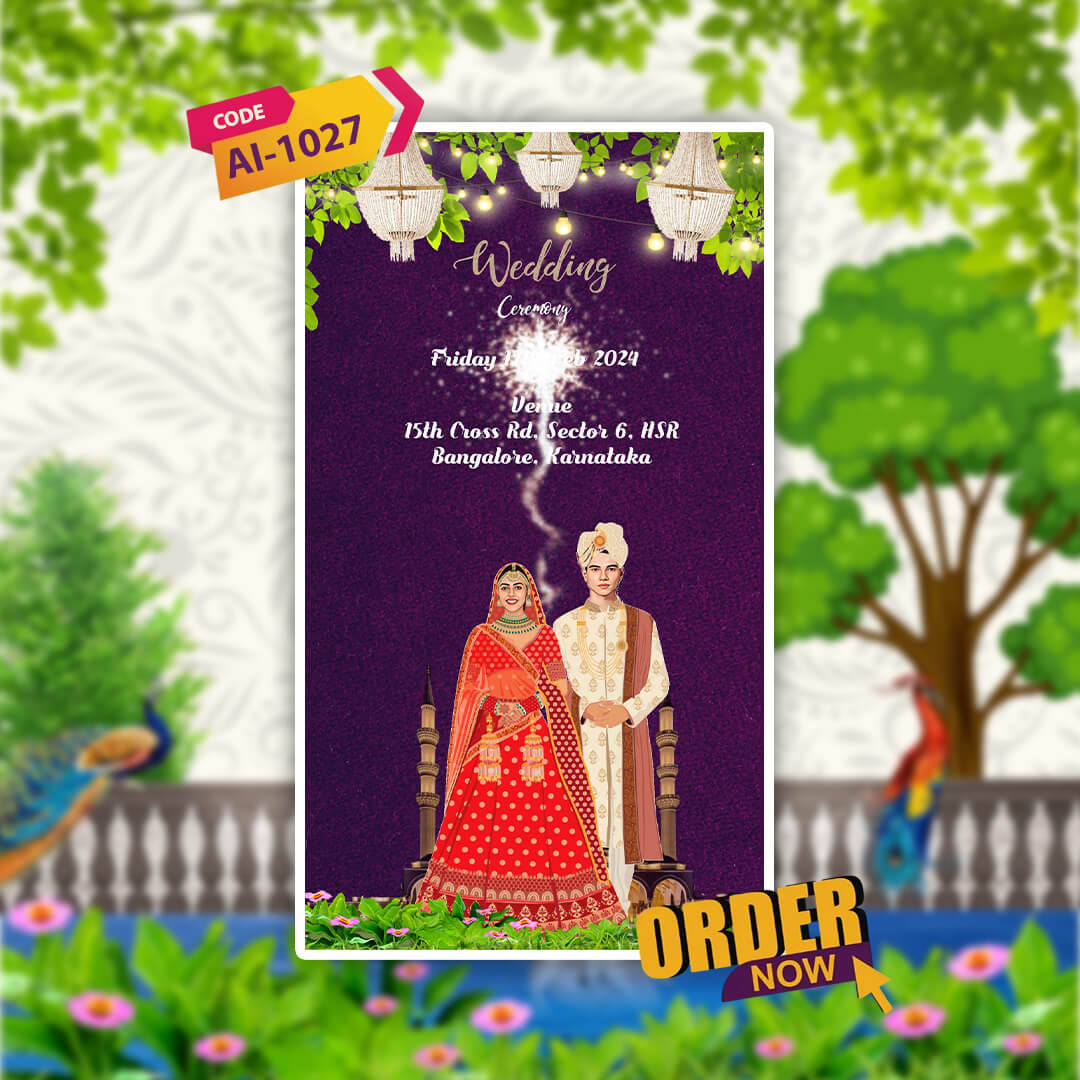 Wedding Video Invitation | Modern Theme | AI-1027