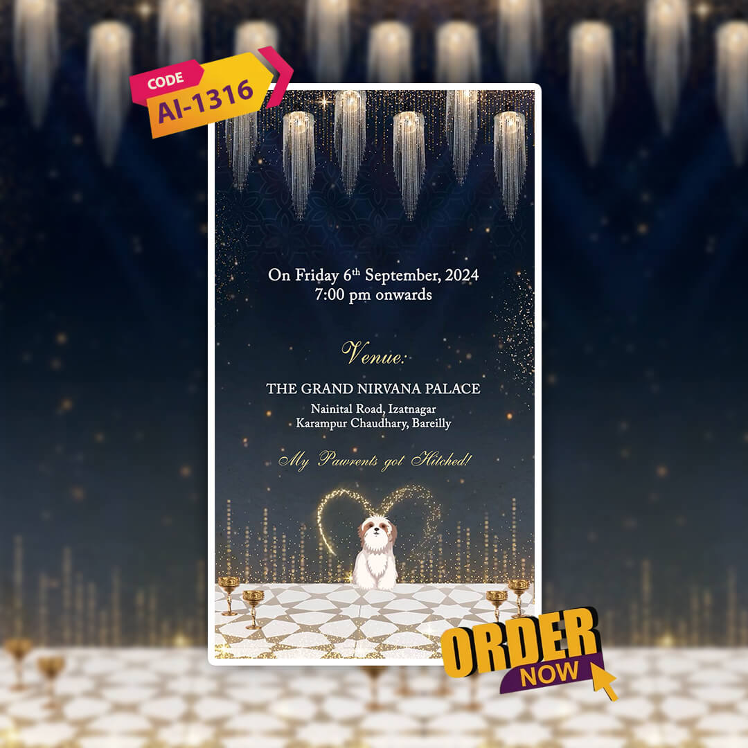 Engagement & Ring Ceremony Video Invitation | Luxurious | AI-1316