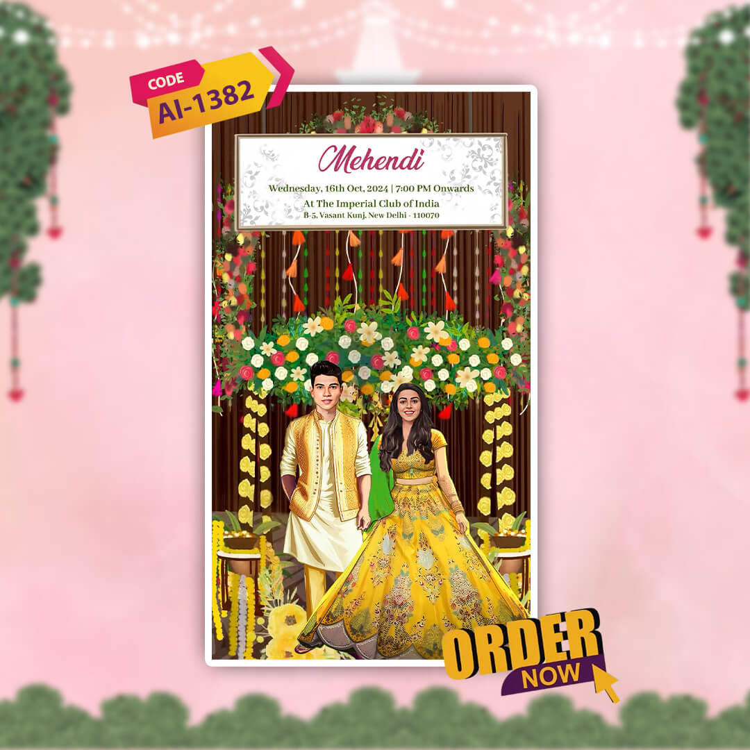 Sikh Wedding Invitation Video | Magical Theme | AI-1382