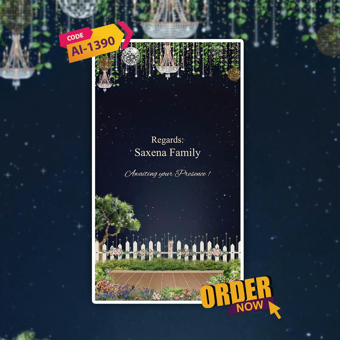 Engagement & Ring Ceremony Video Invitation | Stylish Theme | AI-1390