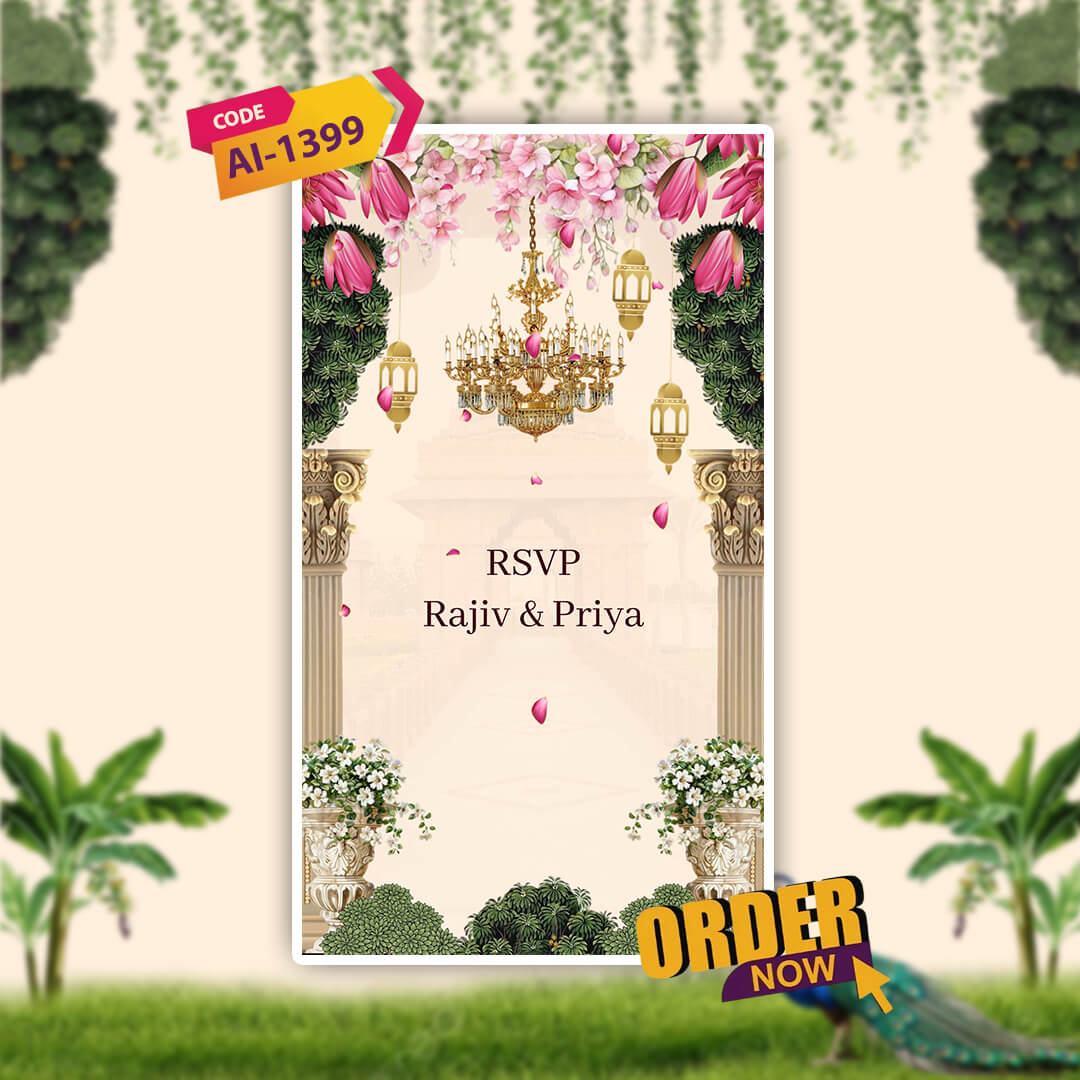 Anniversary Video Invitation | Elegant Template | AI-1399