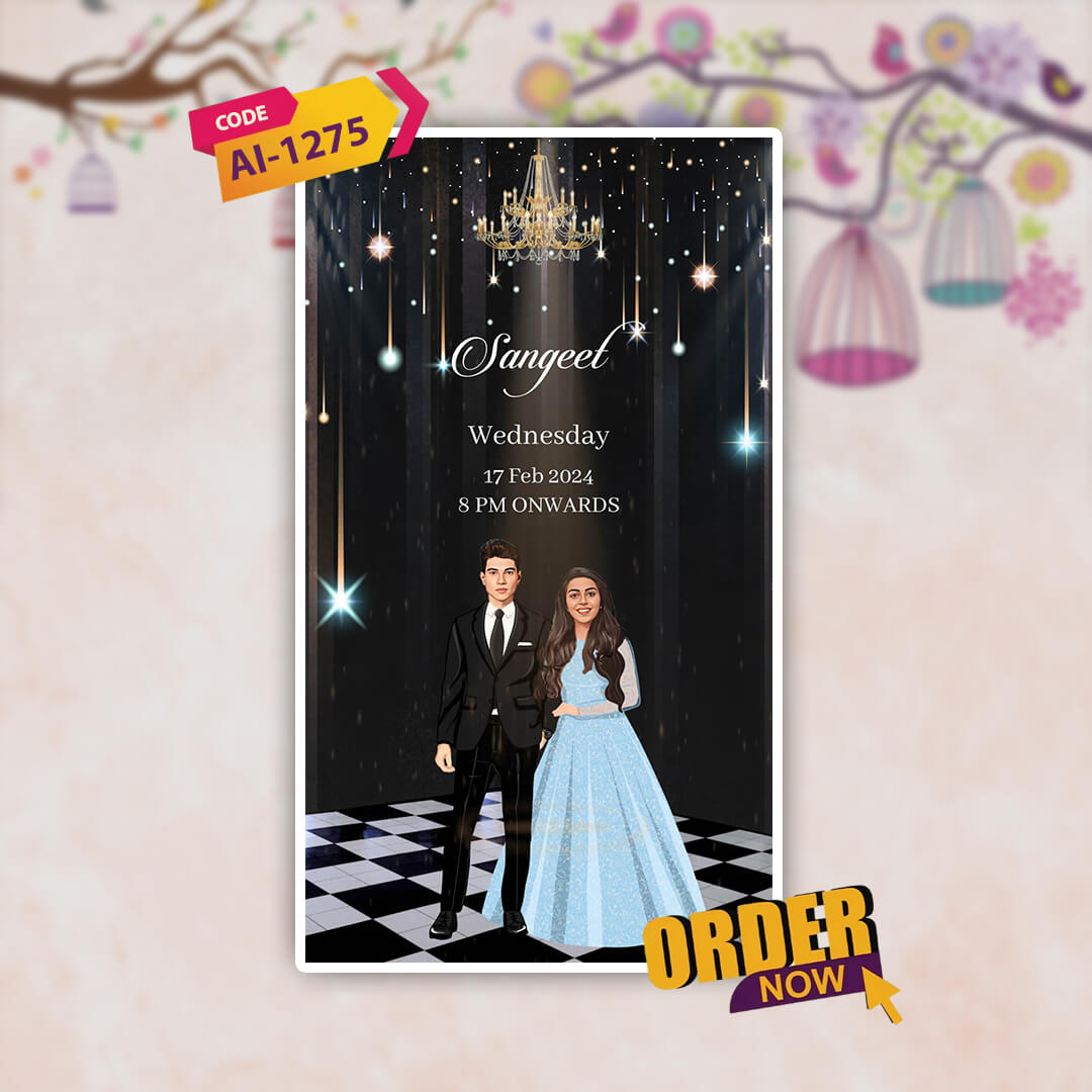 Digital Wedding Invitation Video | Elegant & Modern |AI-1275