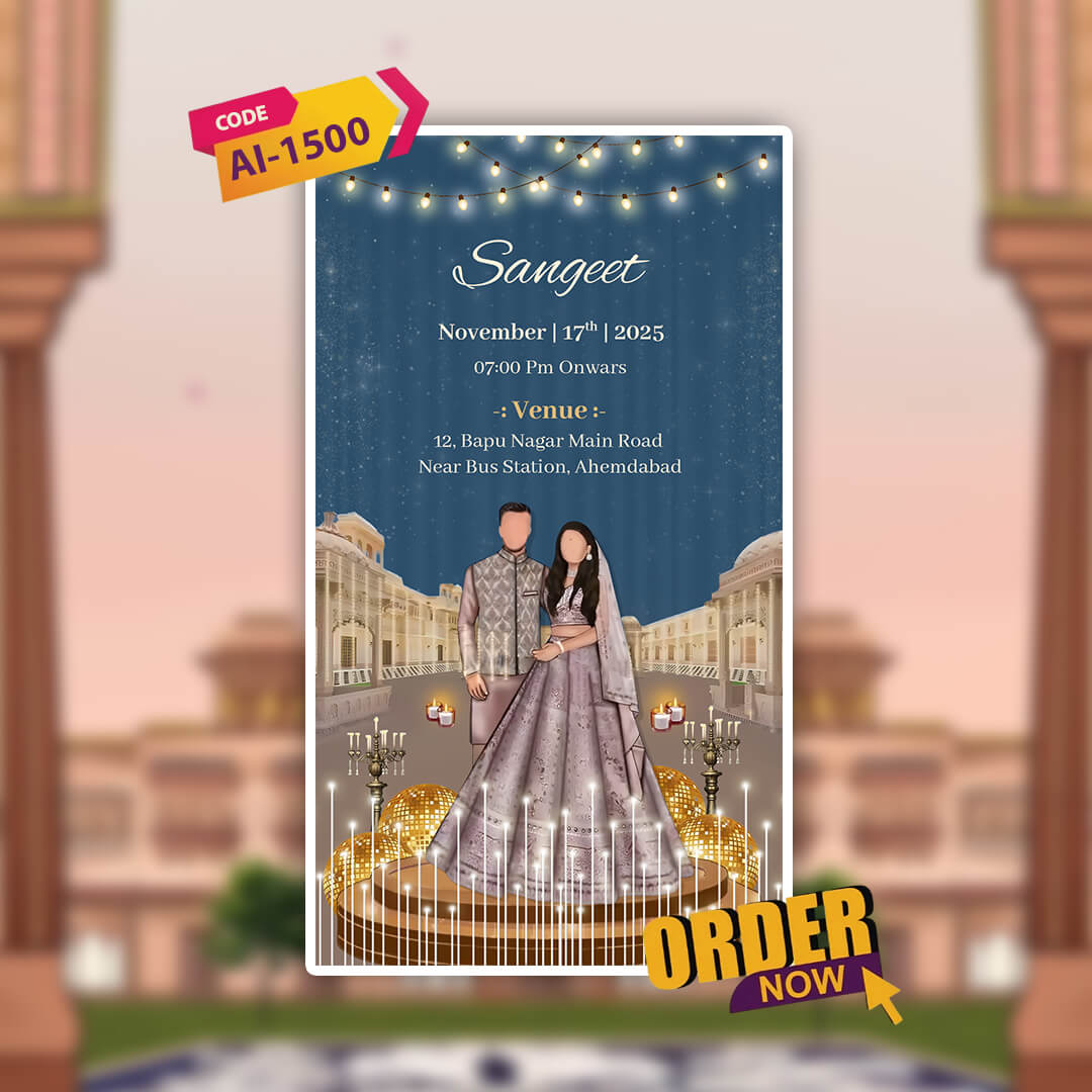 Rajasthani Wedding Invitation Video | Royal-Charm | AI-1500