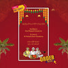 Thread Ceremony Invitation Video | Red Themed | AI-1047