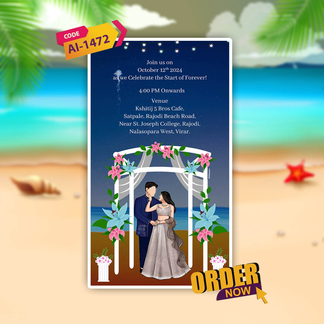 Engagement & Ring Ceremony Video Invitation | Custom | AI-1472