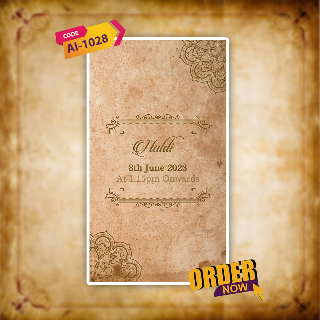 Wedding Video Invitation | Classis | AI-1028