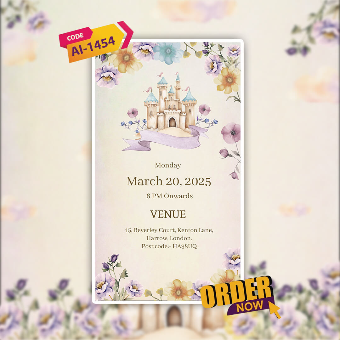 Birthday Invitation Video | Elegant Invitation | AI-1454