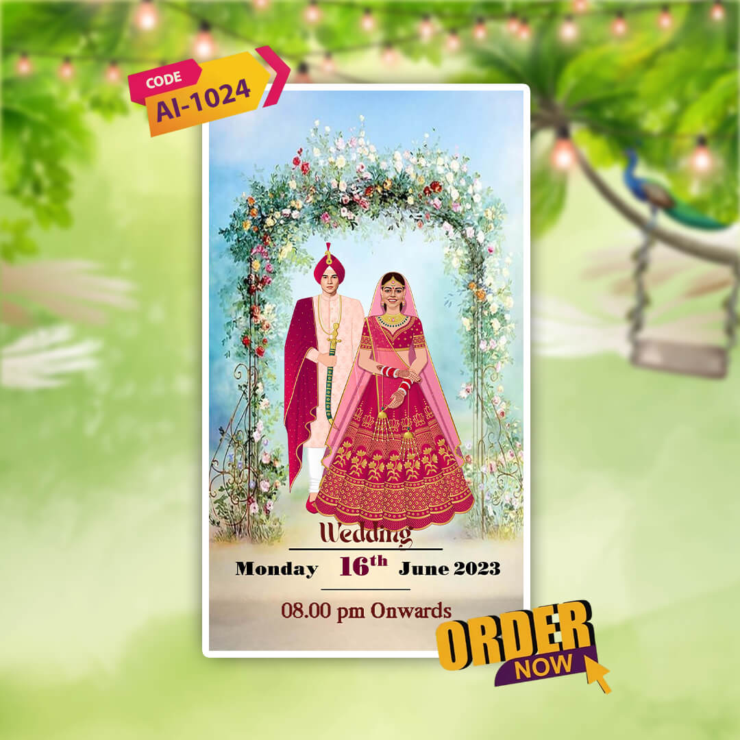 Wedding Video Invitation | Luxurious Theme | AI-1024