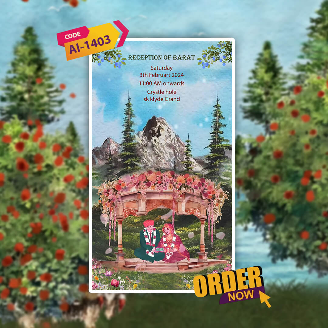 Kashmiri Wedding Invitation Video | Custom Digital E-Invite| AI-1403