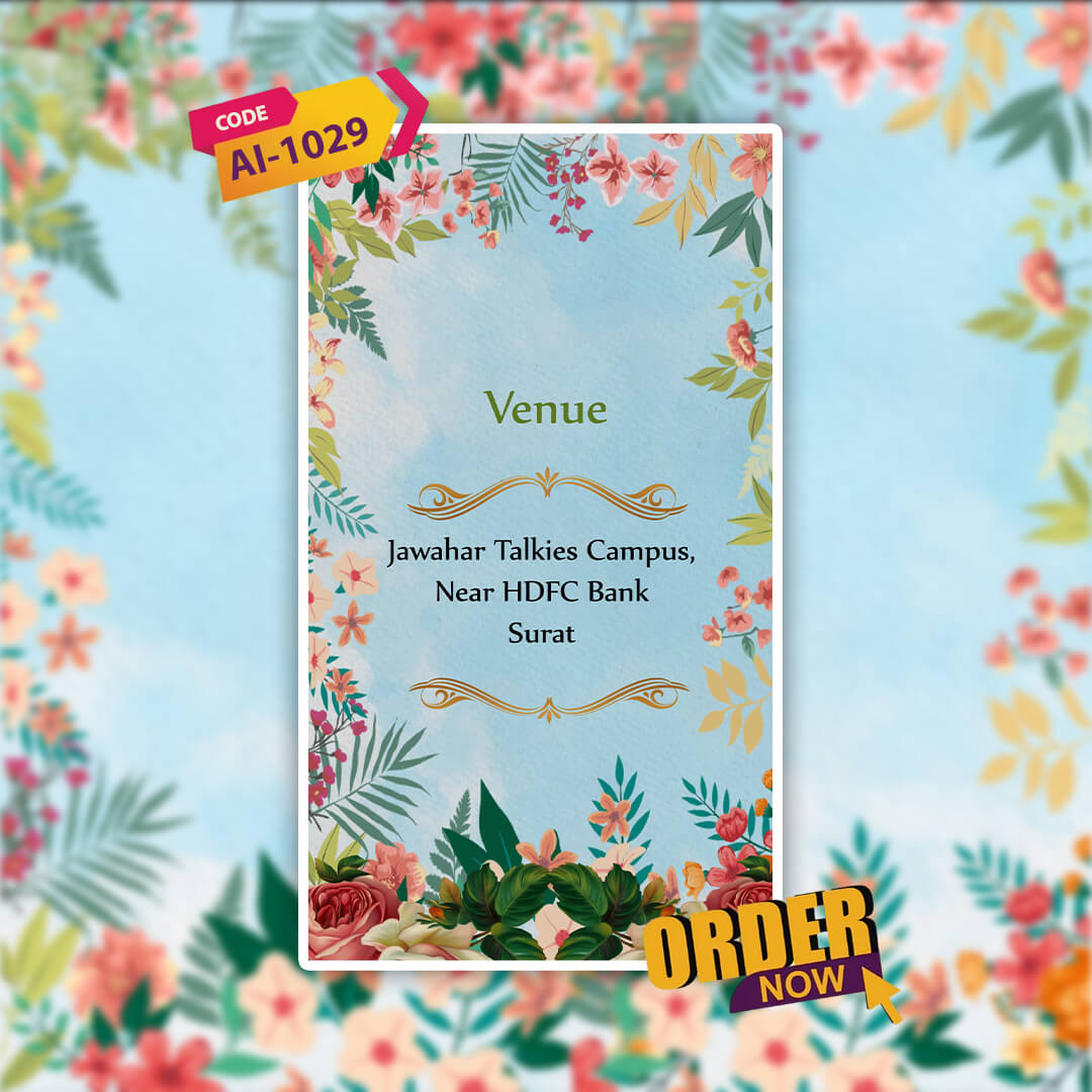Wedding Video Invitation | Modern | AI-1029