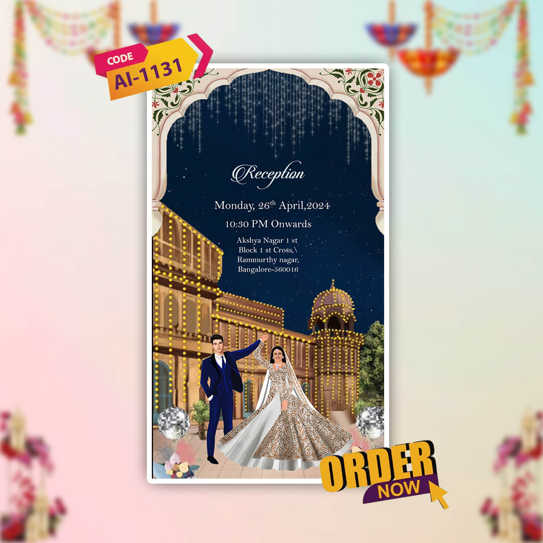 Muslim Wedding Invitation Video | Haldi-Themed | AI-1131