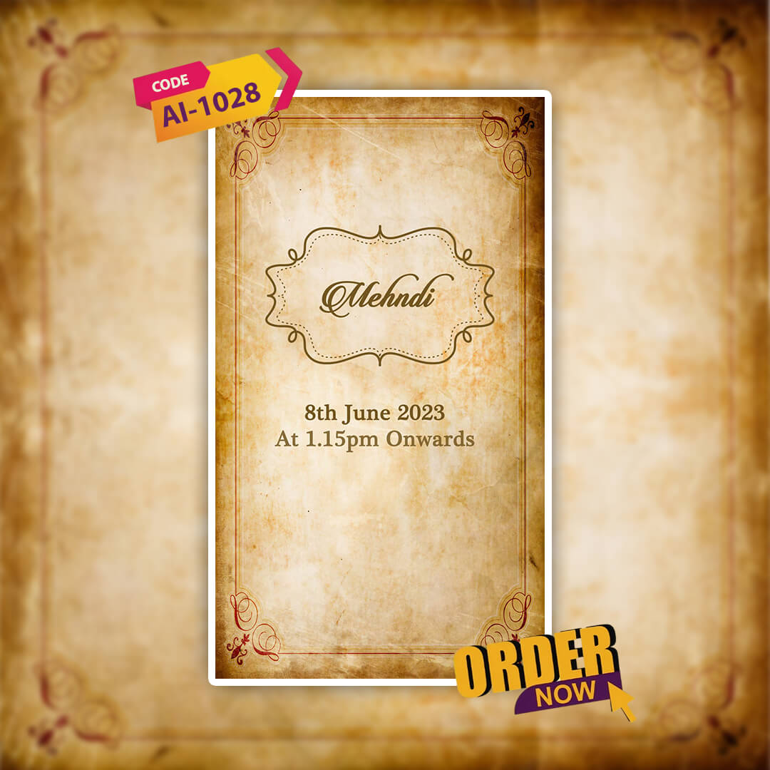 Wedding Video Invitation | Classis | AI-1028