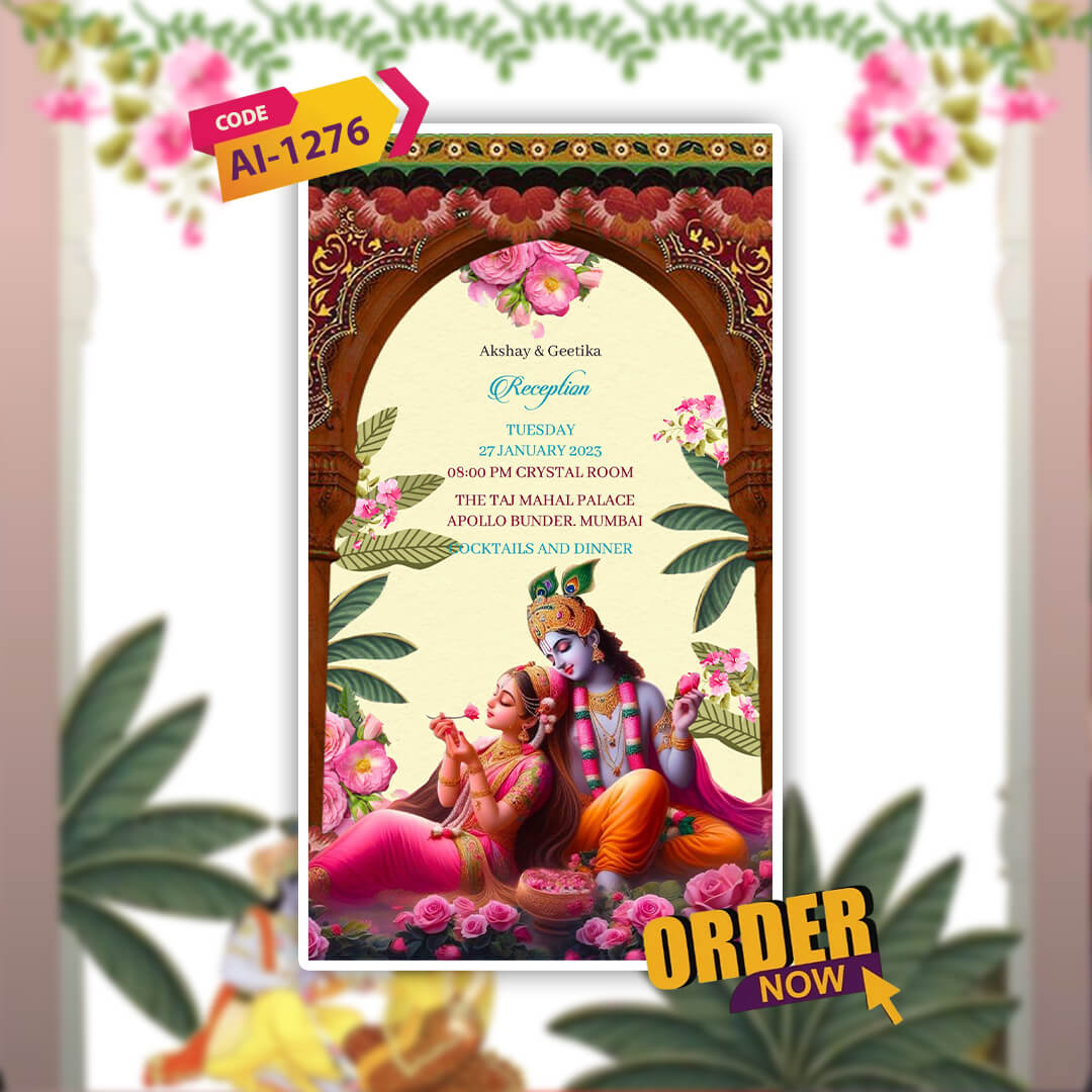 Digital Wedding Invitation Video | Elegant | AI-1276