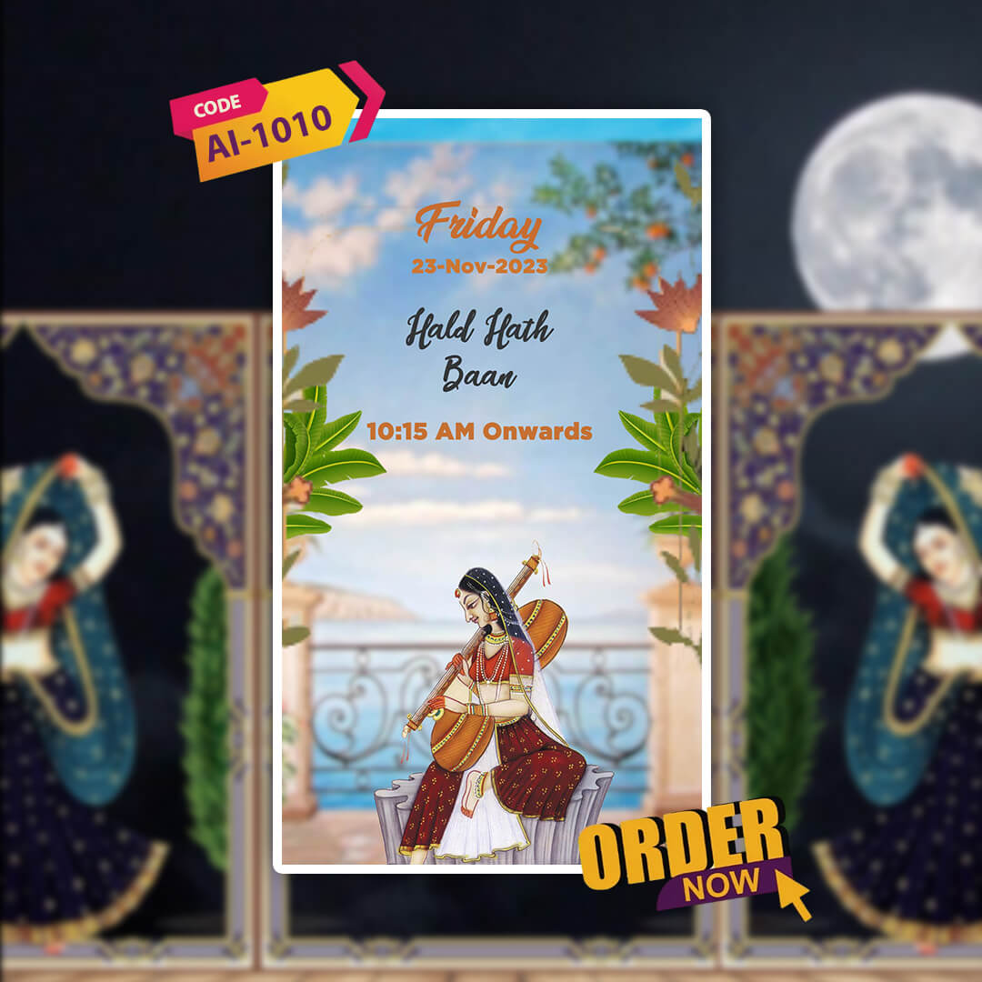 Wedding Video Invitation | Cultural Scenes | AI-1010