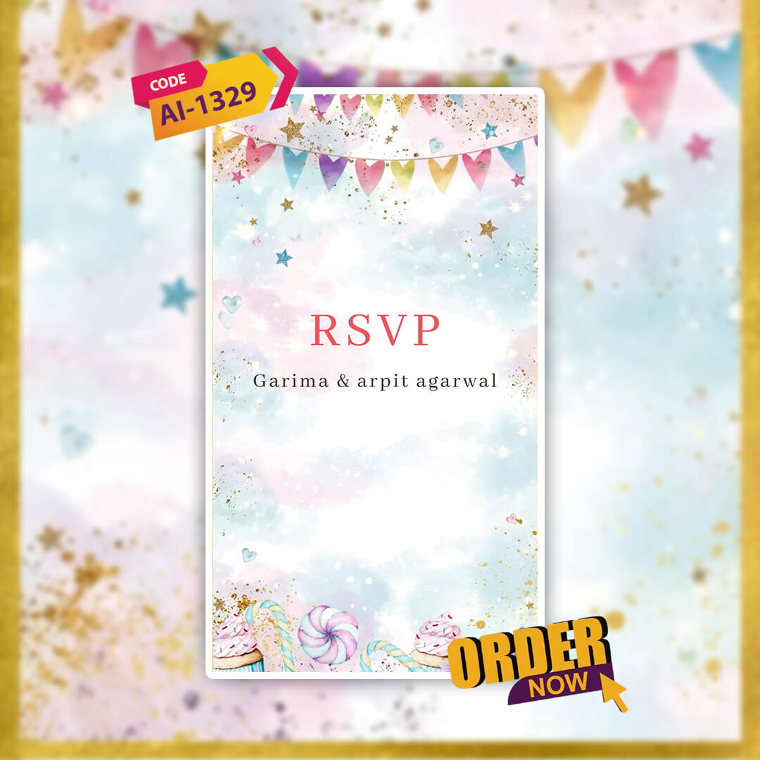 Birthday Invitation Video | Dreamy Invite | AI-1329