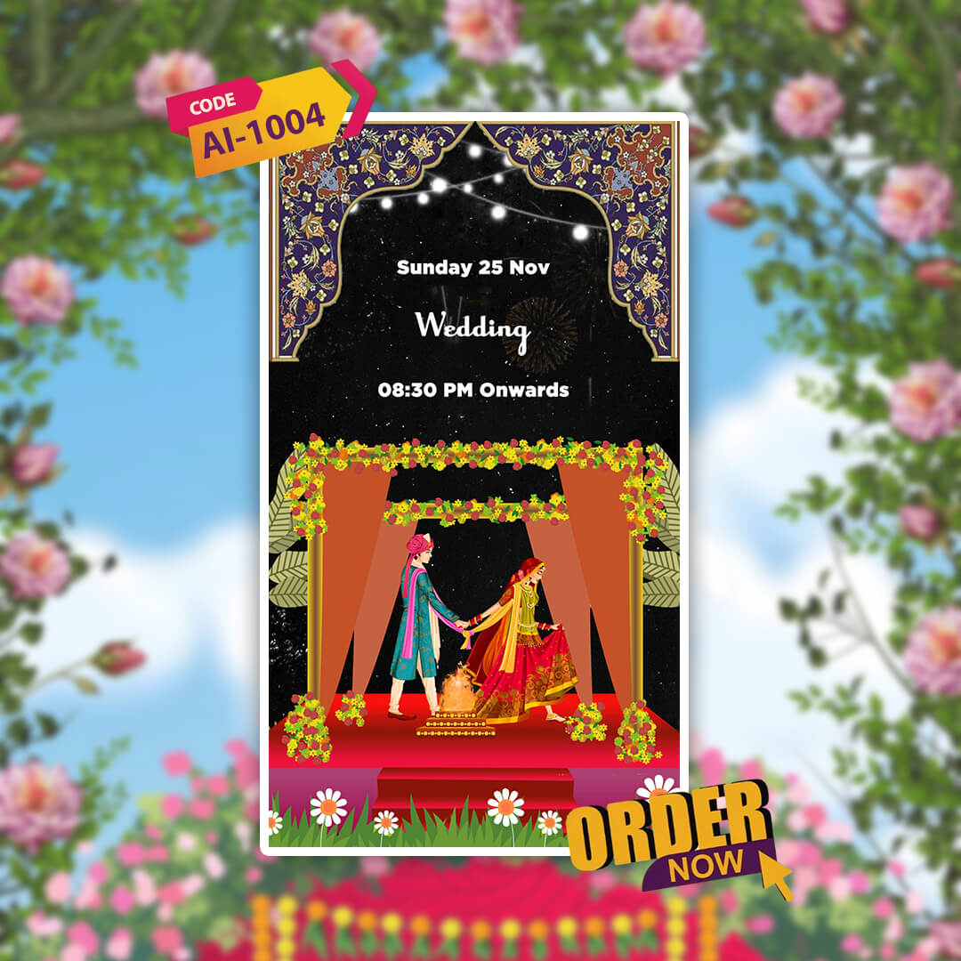 Wedding Video Invitation | Classical Theme | AI-1004