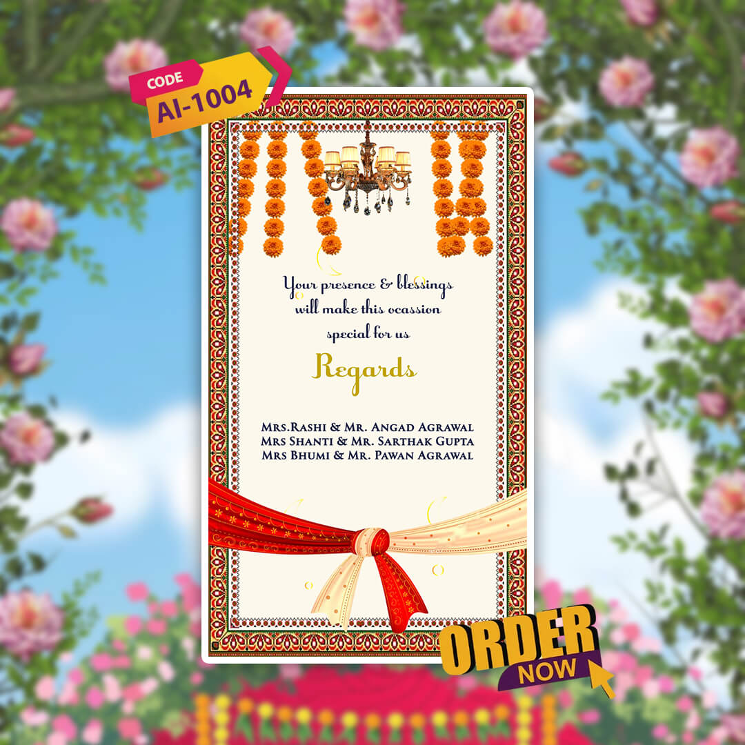 Wedding Video Invitation | Classical Theme | AI-1004