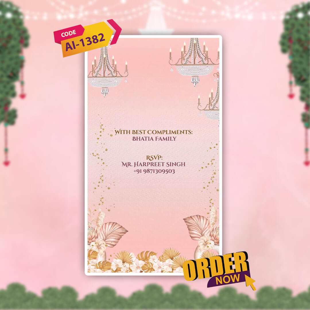 Sikh Wedding Invitation Video | Magical Theme | AI-1382