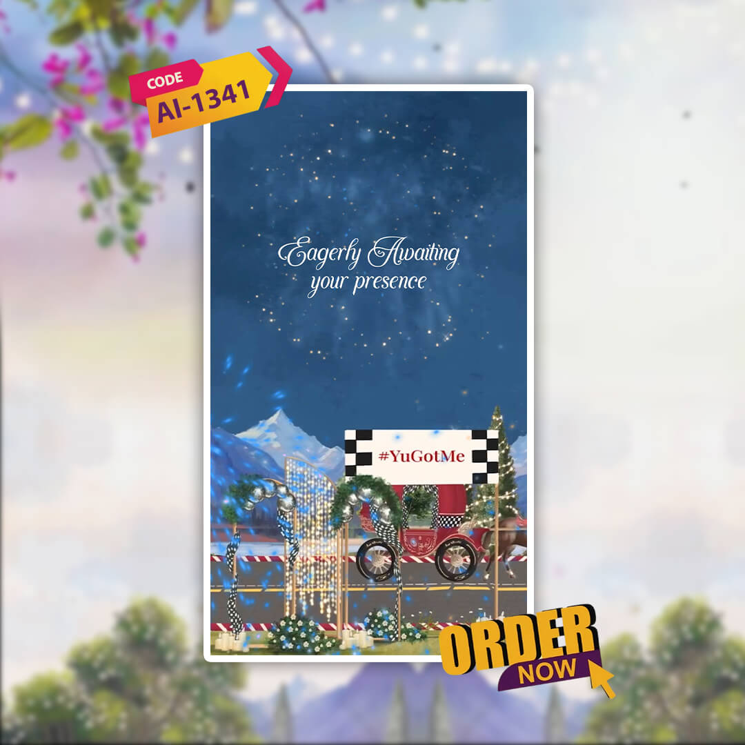 Digital Wedding Invitation Video | Magical Theme | AI-1341