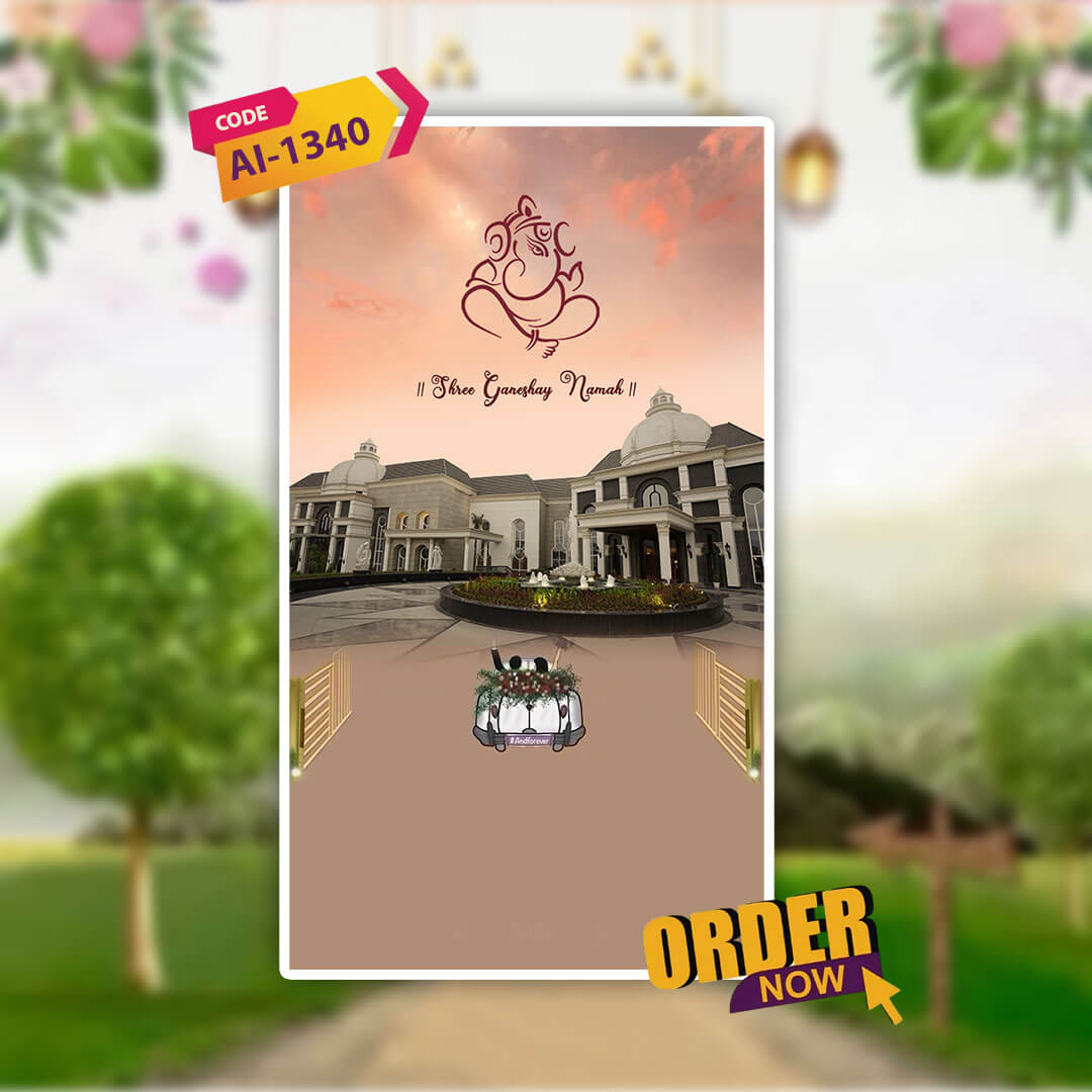 Digital Wedding Invitation Video | Garden Bliss| AI-1340