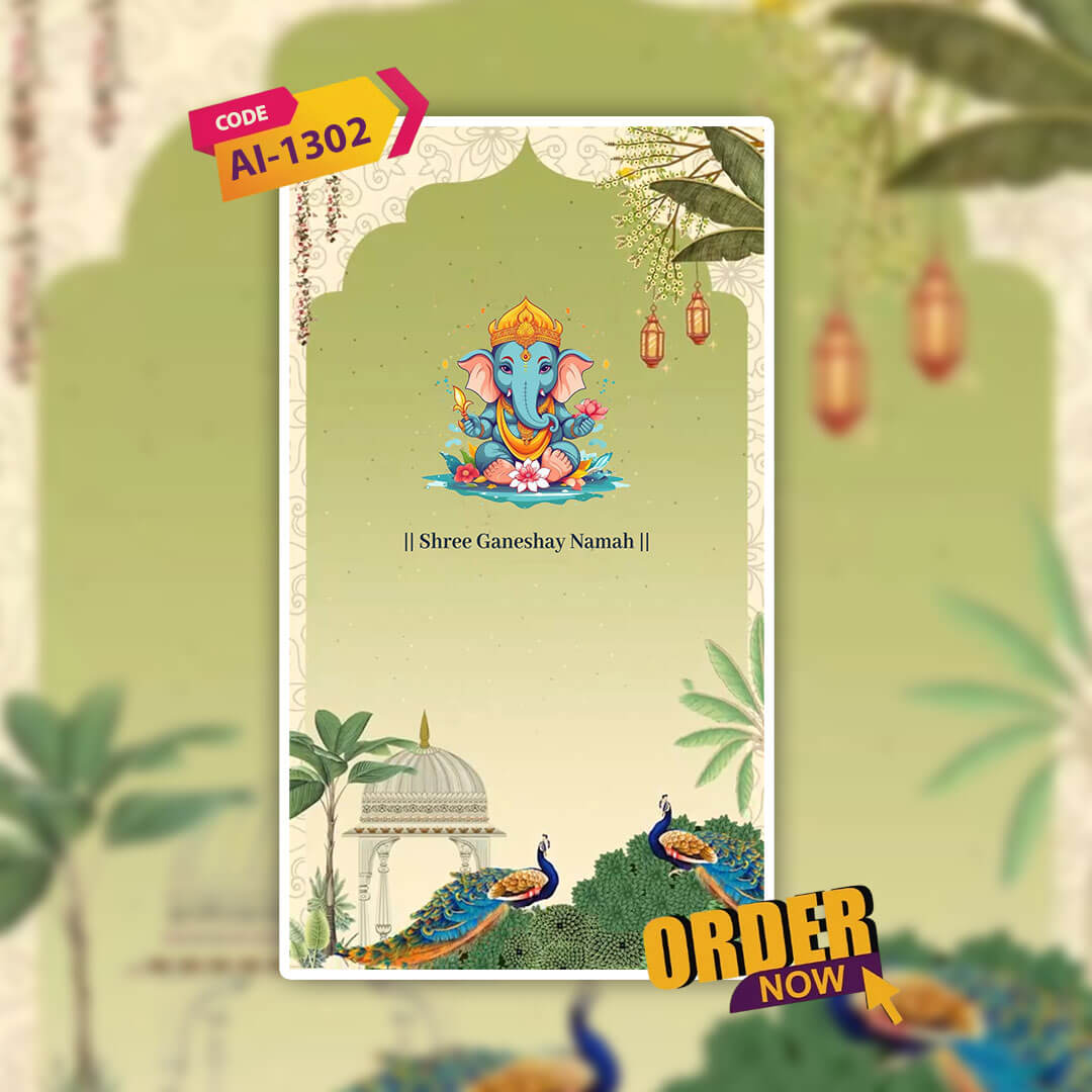 Digital Wedding Invitation Video | Color palette | AI-1302
