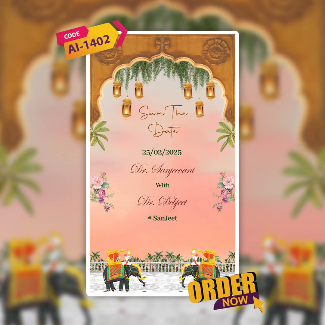 South Indian Wedding Invitation Video | Traditional Invite| AI-1402