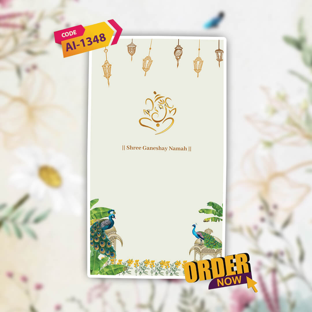 Digital Wedding Invitation Video | Bold Regal Theme | AI-1348