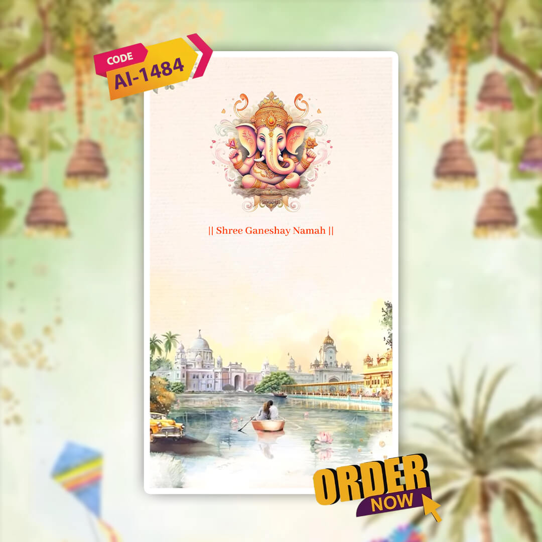 Digital Wedding Invitation Video | Elegant ambiance |AI-1484