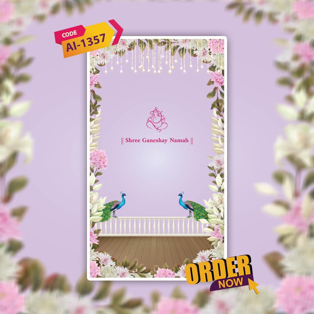 Digital Wedding Invitation Video | Romantic Theme |AI-1357