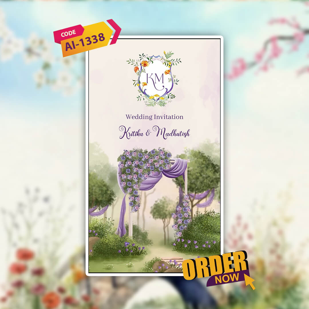 Digital Wedding Invitation Video | Elegance Theme | AI-1338