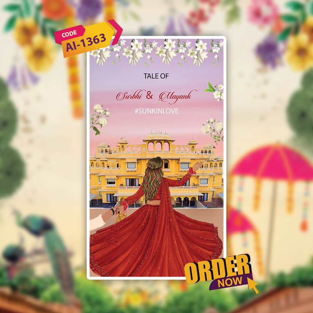 Digital Wedding Invitation Video | Traditional Touch | AI-1363