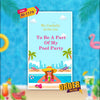 Pool Party Invitation Video | Blue Style | AI-1179