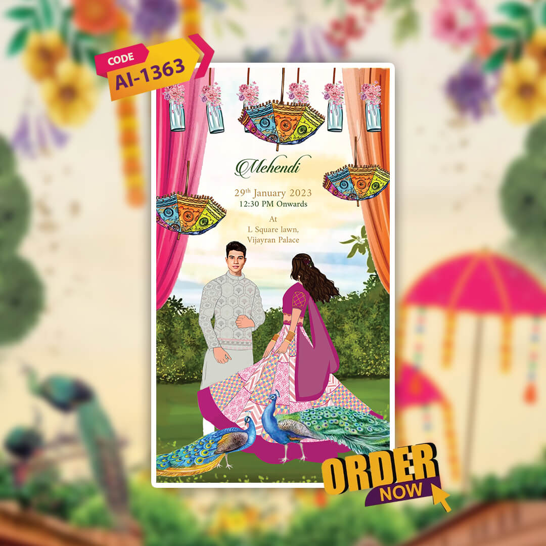 Digital Wedding Invitation Video | Traditional Touch | AI-1363