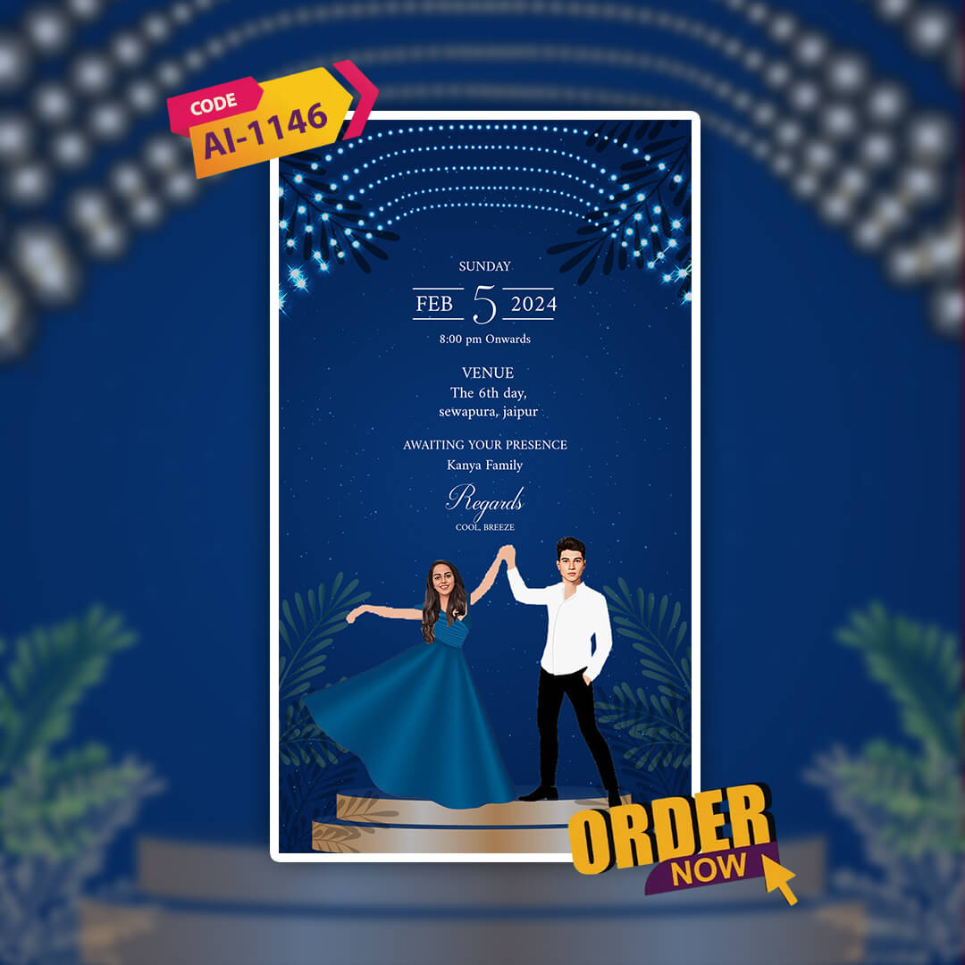 Pool | Cocktail | Dance Party Invitation Video | Custom theme | AI-1146