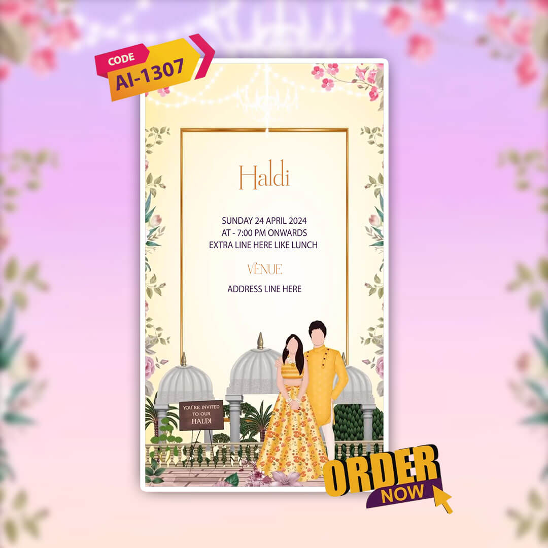 Digital Wedding Invitation Video | Special Theme | AI-1307