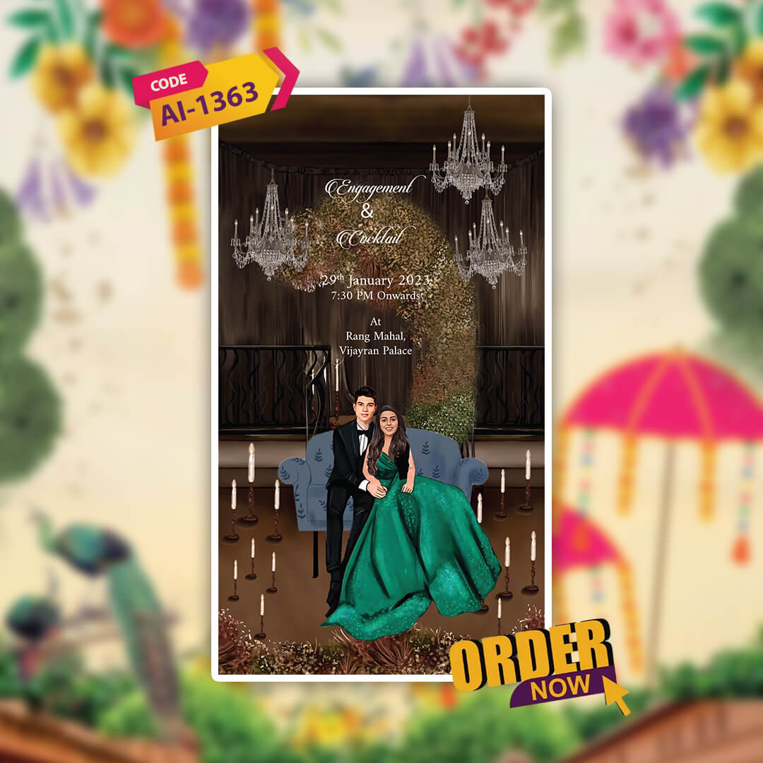 Digital Wedding Invitation Video | Traditional Touch | AI-1363