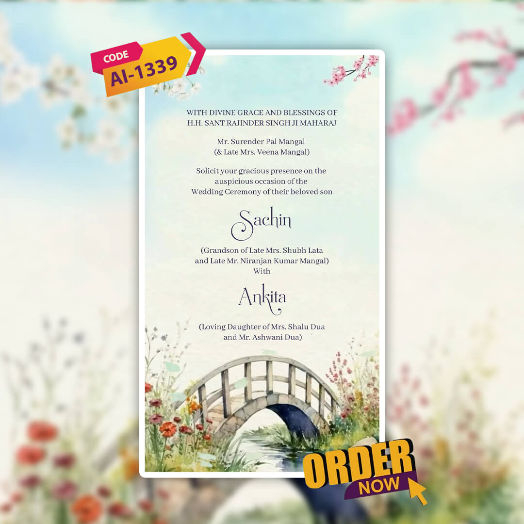 Digital Wedding Invitation Video | Elura | AI-1339