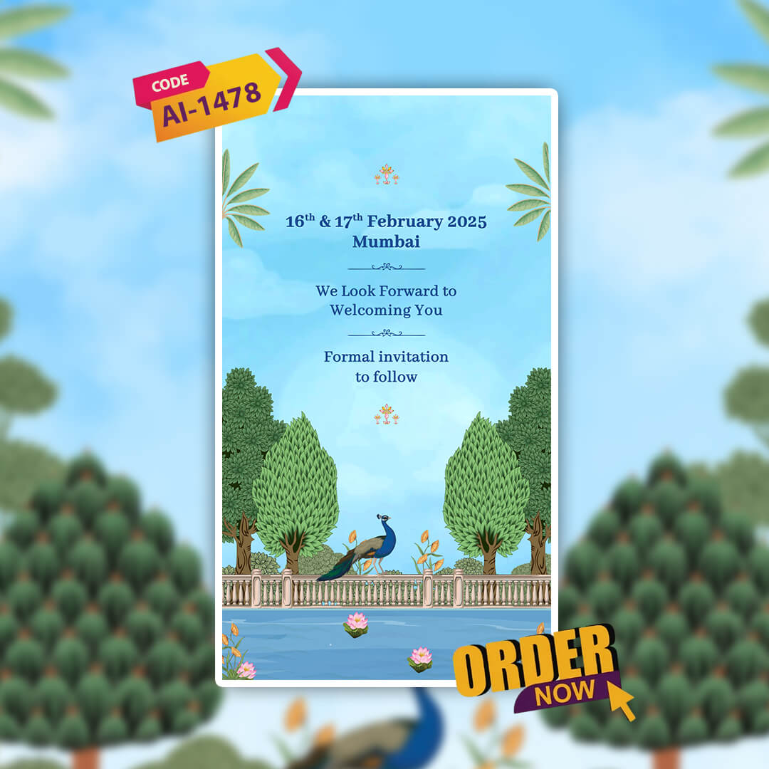 Save The Date Invitation Video & Days to Go Invites | Traditional Charm | AI-1478