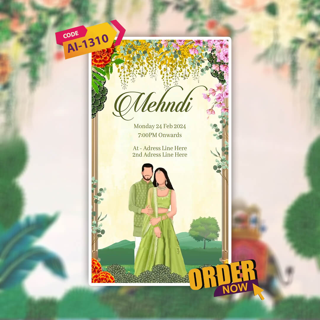 Digital Wedding Invitation Video | Elegance Theme | AI-1310