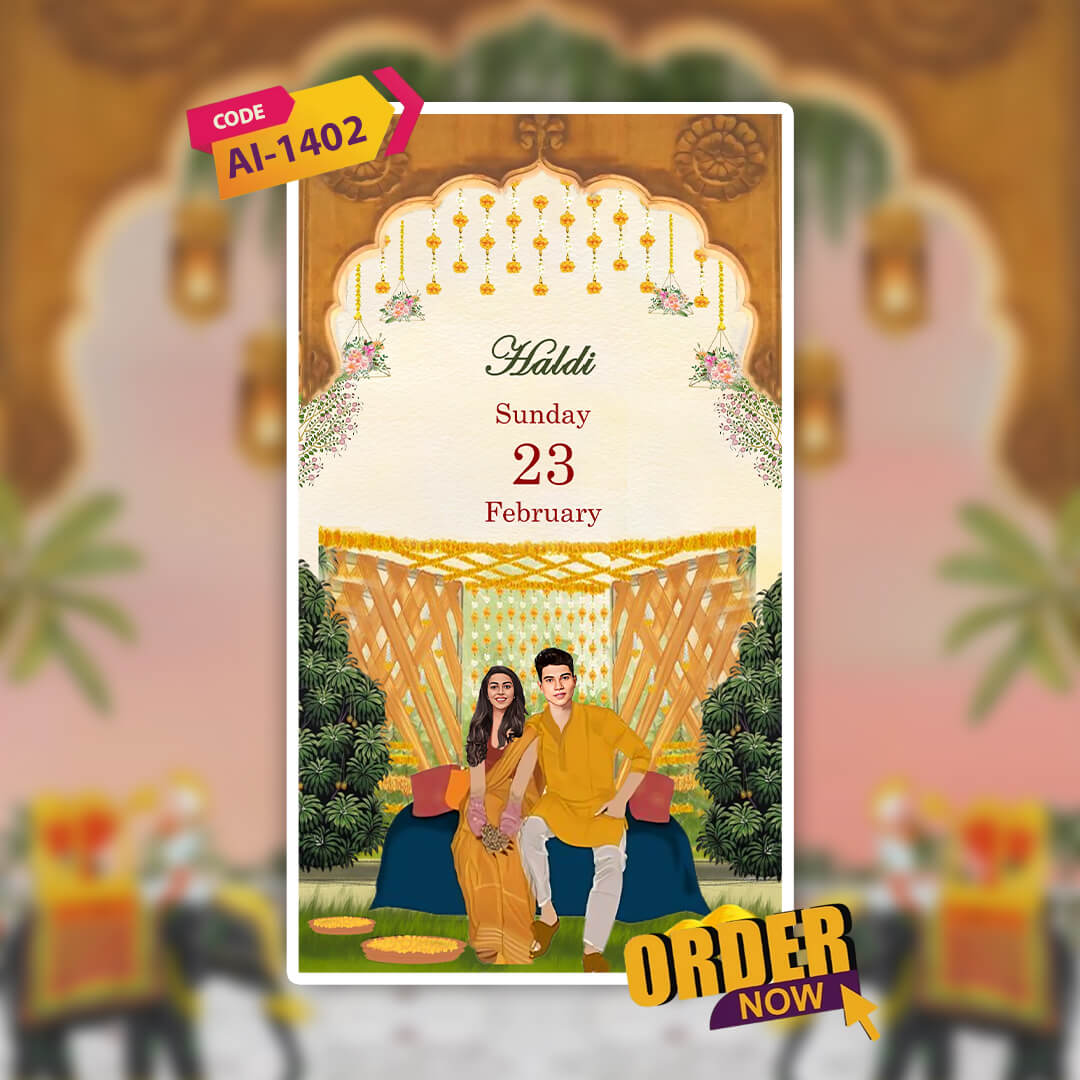 South Indian Wedding Invitation Video | Traditional Invite| AI-1402