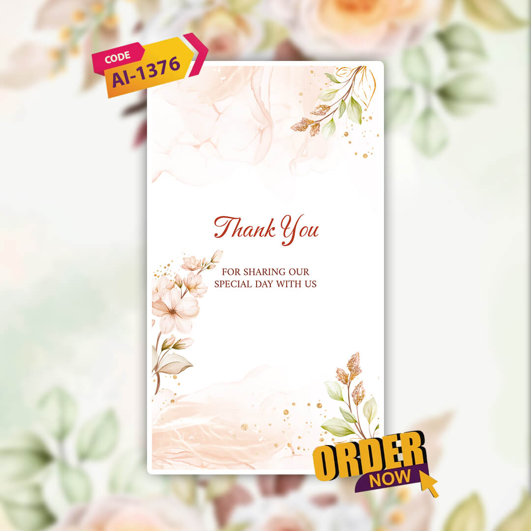 Digital Wedding Invitation Video | Beautifully crafted |AI-1376